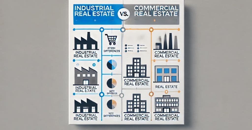 Industrial real estate vs Commercial Real Estate